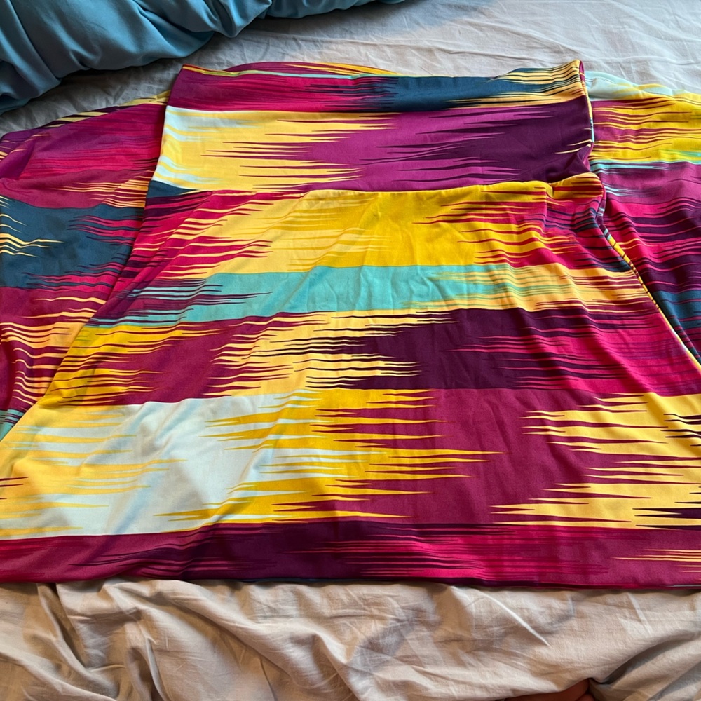 LuLaRoe Colorful Striped Fabric